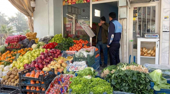 Araban'da zabıtadan etiket denetimi