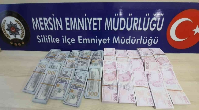 Mersin'de 3.5 milyon liralık sahte dolar ve Türk Lirası ele geçirildi