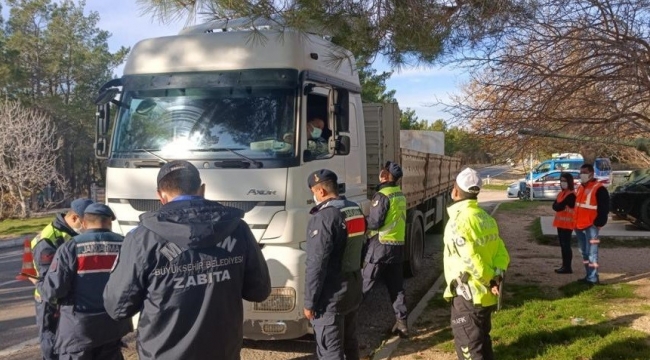 Mersin'de drone destekli trafik denetimi