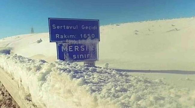 Sertavul Geçidinde zincirsiz araçlara geçiş izni yok