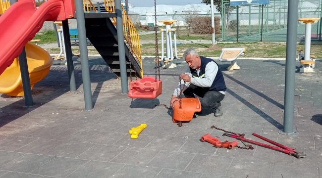 Akdeniz'de parklara bahar bakımı