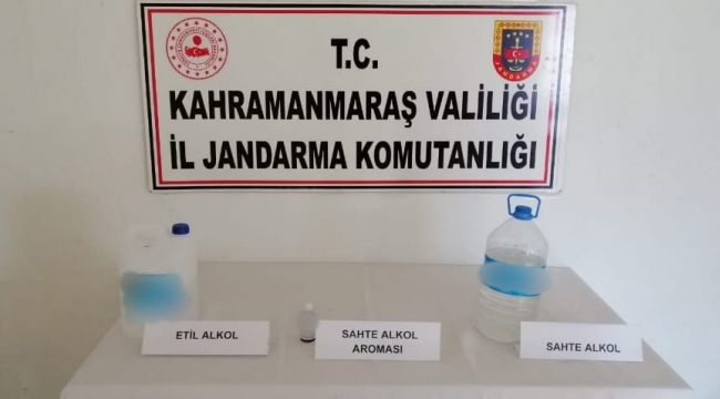 Kahramanmaraş'ta sahte alkol operasyonu