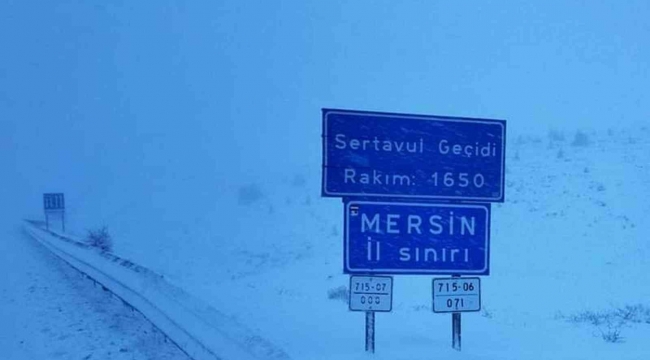 Sertavul Geçidi ulaşıma kapandı