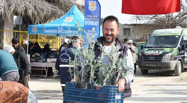 Tarsus Belediyesi, üreticilere 40 bin adet yerli fide dağıttı