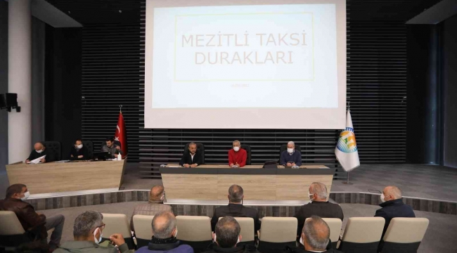 Mezitli'de taksi duraklarına yeni düzenleme geliyor