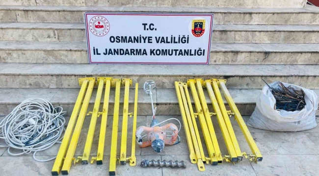 Osmaniye'de inşaat malzemesi çalan şüpheli yakalandı