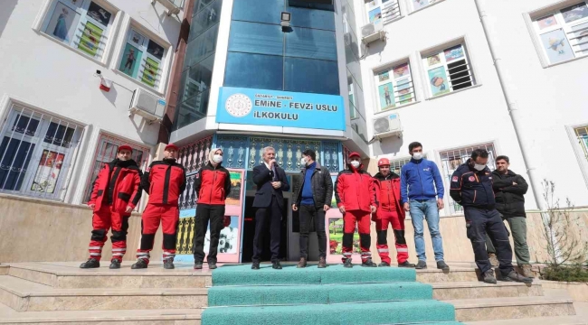 Tahmazoğlu deprem tatbikatına katıldı