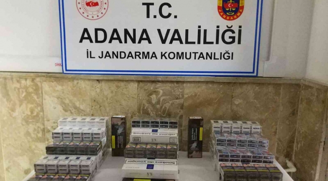 Adana'da 280 bin lira değerinde kaçak makaron ele geçirildi