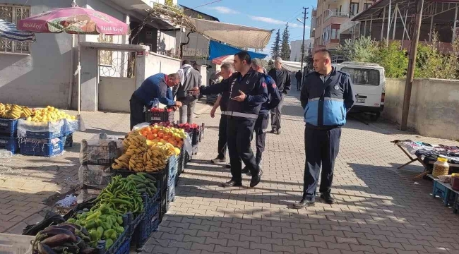 Kırıkhan'da semt pazarlarında denetimler sürüyor