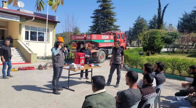 Tarsus'ta yangınla mücadele gönüllülerine eğitim verildi