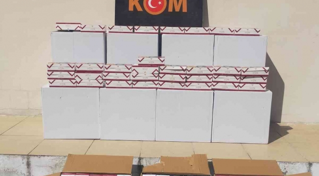 Hatay'da 150 bin adet kaçak makaron ele geçirildi.