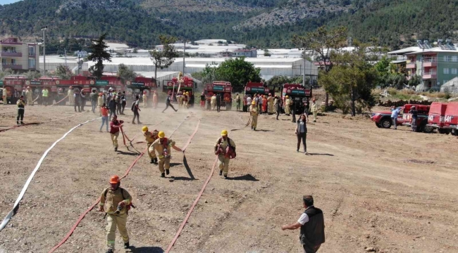 Mersin'de orman yangın ekipleri tatbikatlara başladı