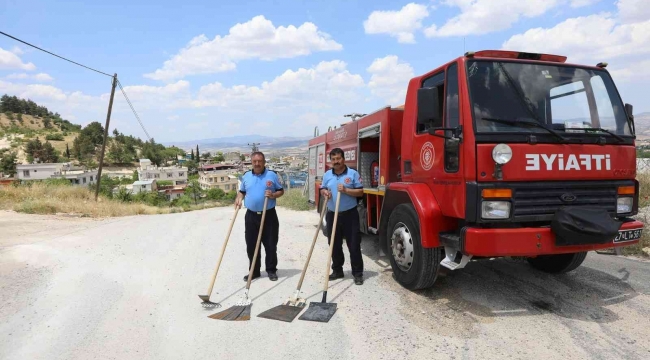 Tarım arazilerinde itfaiye nöbeti