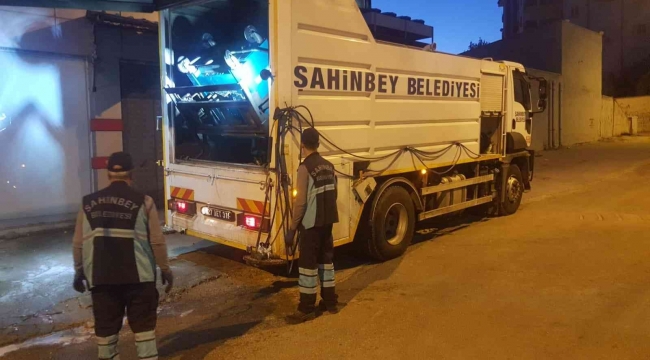 Şahinbey'de temizlik ekipleri bayram boyunca görev başındaydı