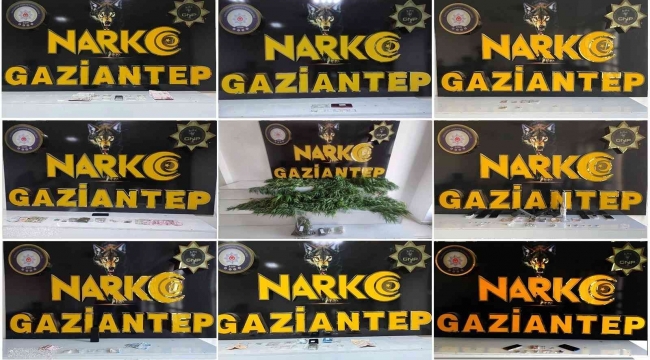 Gaziantep'te uyuşturucu operasyonu