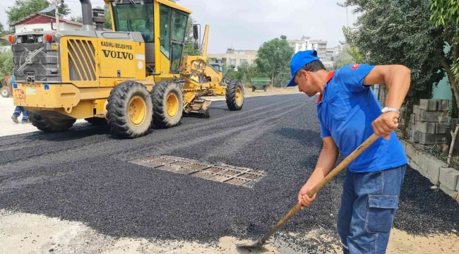 Kadirli'de yol çalışmaları