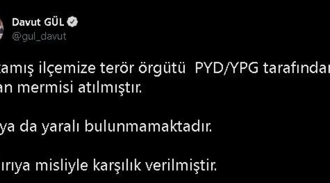 Vali Gül'den Karkamış'a yapılan saldırıyla ilgili açıklama