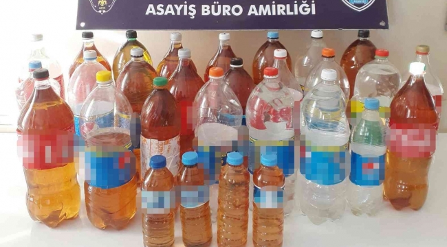 Hatay'da 47 litre sahte içki ele geçirildi