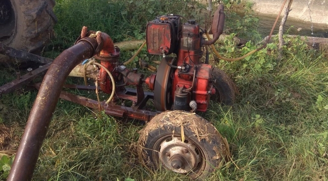 Sulama motoru çalan 2 şüpheli yakalandı