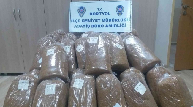 Hatay'da 435 kilo kaçak tütün ele geçirildi