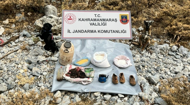 Kahramanmaraş'ta terör örgütüne ait depo bulundu