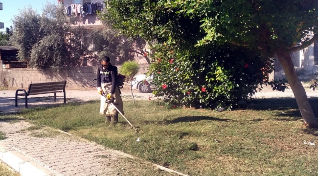 Akdeniz'de park ve yeşil alanlar elden geçiriliyor