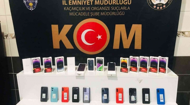 Hatay'da 38 adet kaçak cep telefonu ele geçirildi