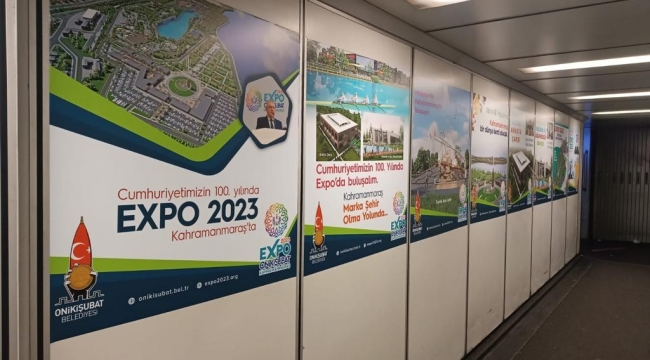 Havalimanlarına EXPO 2023 Onikişubat ve Kahramanmaraş afişleri asıldı