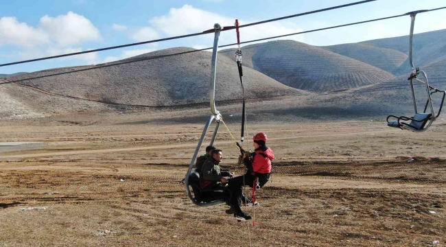 Kahramanmaraş Yedikuyular'da kurtarma tatbikatı