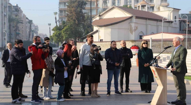 Mersin'de 10 Ocak Çalışan Gazeteciler Günü kutlandı