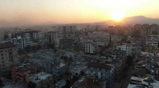 Depremin 10'uncu gününde Hatay'daki yıkım havadan görüntülendi