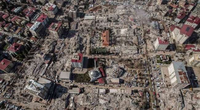 Kahramanmaraş'taki büyük yıkım havadan görüntülendi