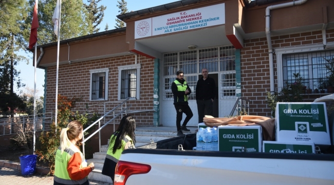 Osmaniye Belediyesi'nden aile sağlığı merkezlerine gıda ve tıbbi malzeme desteği