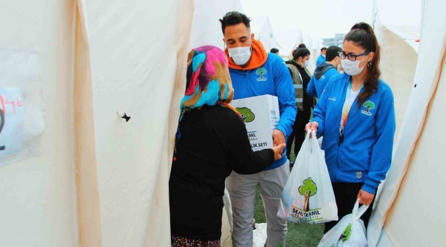 Şehitkamil'den afetzedelere tam destek