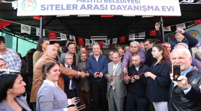 Mezitli Siteler Arası Dayanışma Evi açıldı