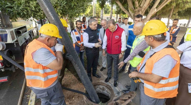 Başkan Seçer, MESKİ'nin altyapı çalışmalarını yerinde inceledi