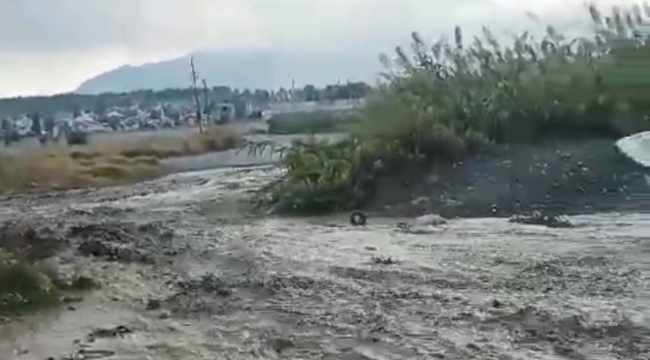 Hatay'da aşırı yağış dere yataklarının taşmasına neden oldu