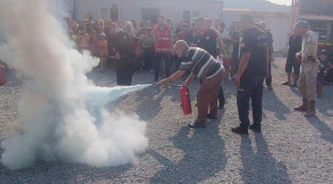 Hatay'da yangın tatbikatı yapıldı