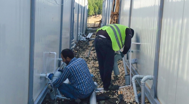 Konteyner kentte alt yapı bakım onarımı yapıldı