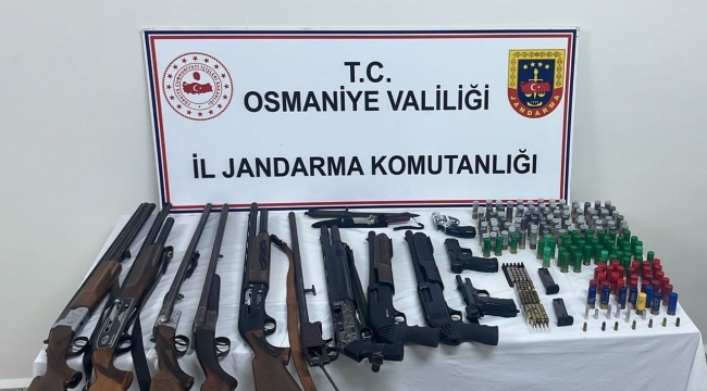 Osmaniye'de havaya ateş eden magandaların evinden cephanelik çıktı