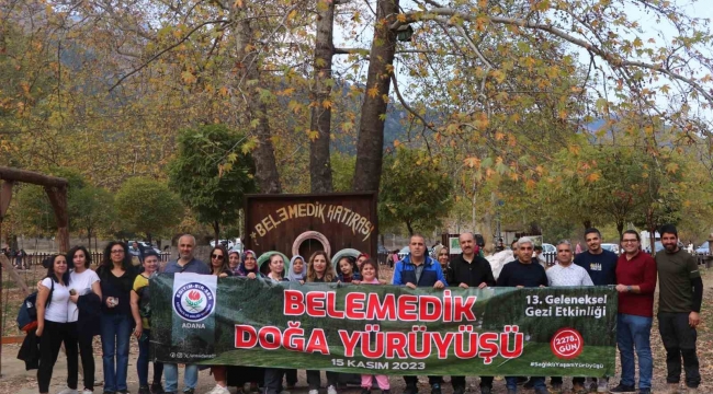 Eğitim-Bir-Sen Adana üyeleri Belemedik'te doğa yürüyüşü yaptı