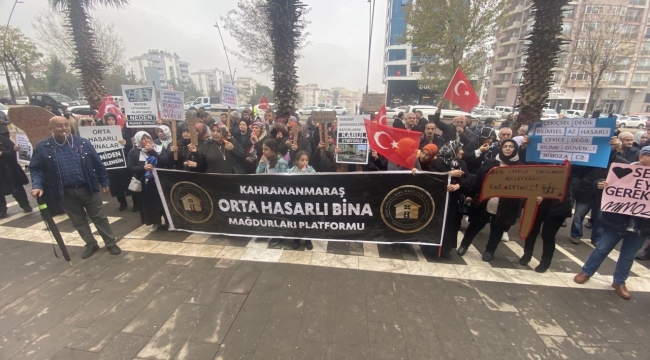 Kahramanmaraş'ta orta hasarlı bina sakinlerinden açıklama