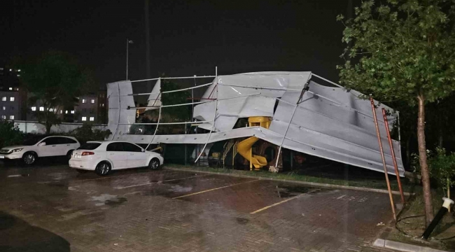 Mersin'de yağmur ve fırtına etkili oldu