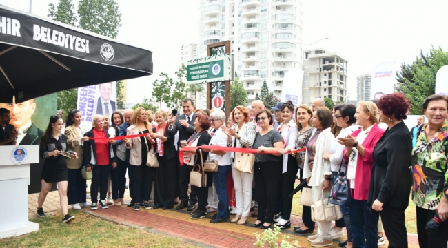 Yenişehir'de yenilenen parka 'Türk Kadınlar Birliği' adı verildi