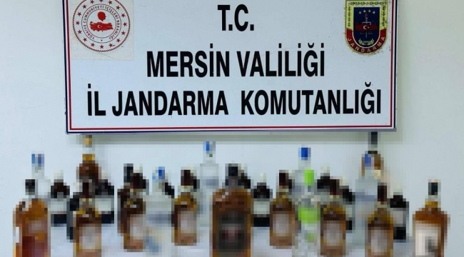 Mersin'de kaçak alkol ticareti yapan 3 şüpheli yakalandı