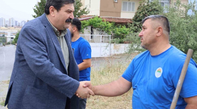 Başkan Yıldız, 1 Mayıs'ta sahada çalışan işçileri ziyaret etti