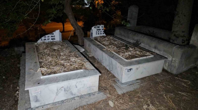Adana'da mezarlıkta mezar taşları kırıldı