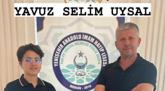 Mersinli öğrencinin LGS başarısı