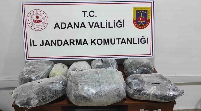 Adana'da 24 kilo 850 gram esrar ele geçirildi