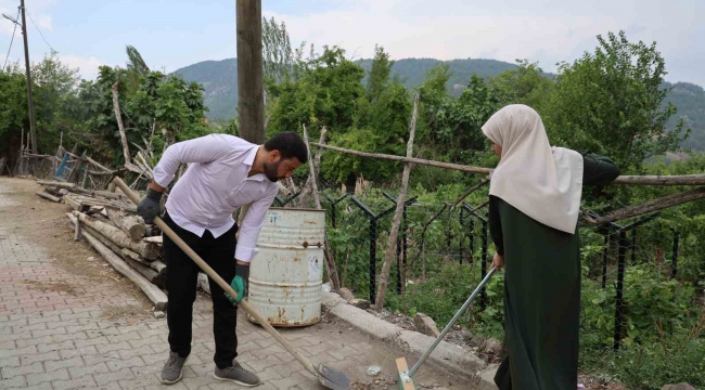 Adana'da atandığı köyü güzelleştiren imam